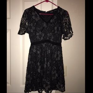 Black lace dress